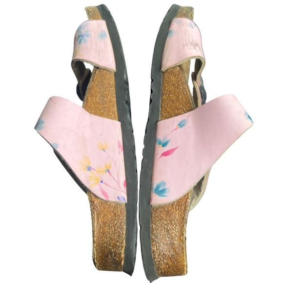 Birkenstock Papillio Floral Pink Sandals Size 42 (11-11.5) - Picture 5 of 8
